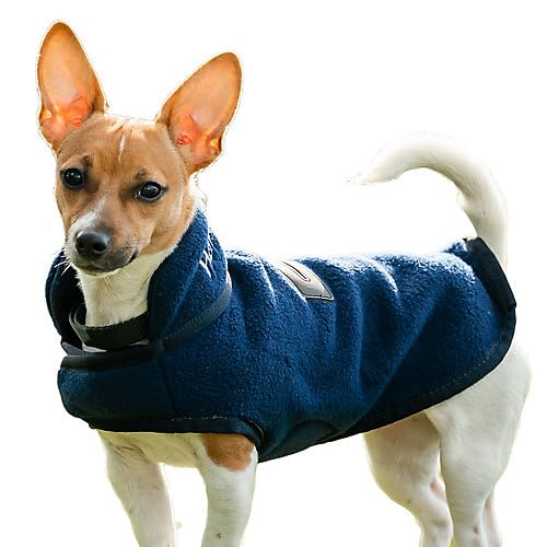 Horseware Signature Hunde-Fleece, Größe M, Marineblau von Horseware