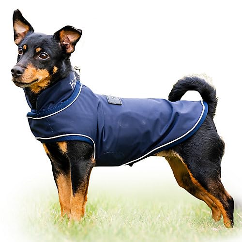Horseware Signature Hunde-Regenmantel, Größe XXXL, Marineblau von Horseware