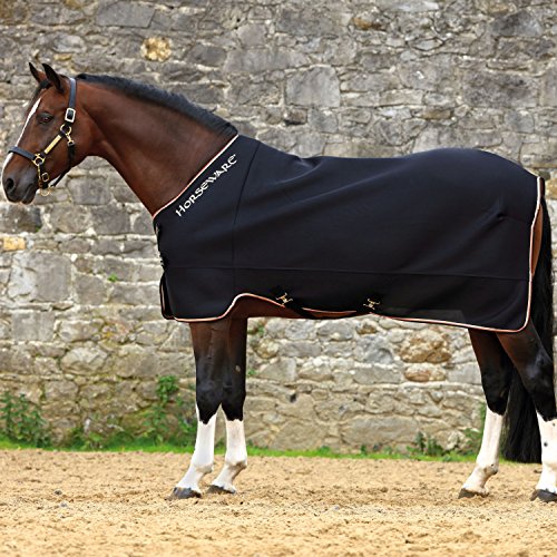 Rambo Airmax Cooler Rug 7ft3 Black Tan Orange Black Rambo Airmax Cooler Rug 7ft3 Black Tan Orange Black von Horseware
