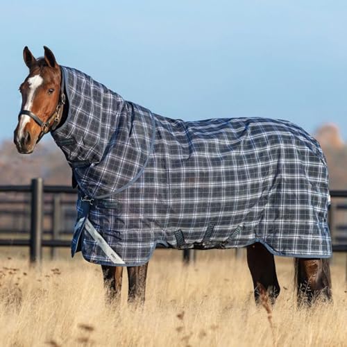 Horseware Rhino Plus Turnout lite, Navy Check/Indigo, 145 cm Horseware Rhino Plus Turnout lite, Navy Check/Indigo, 145 cm von Horseware