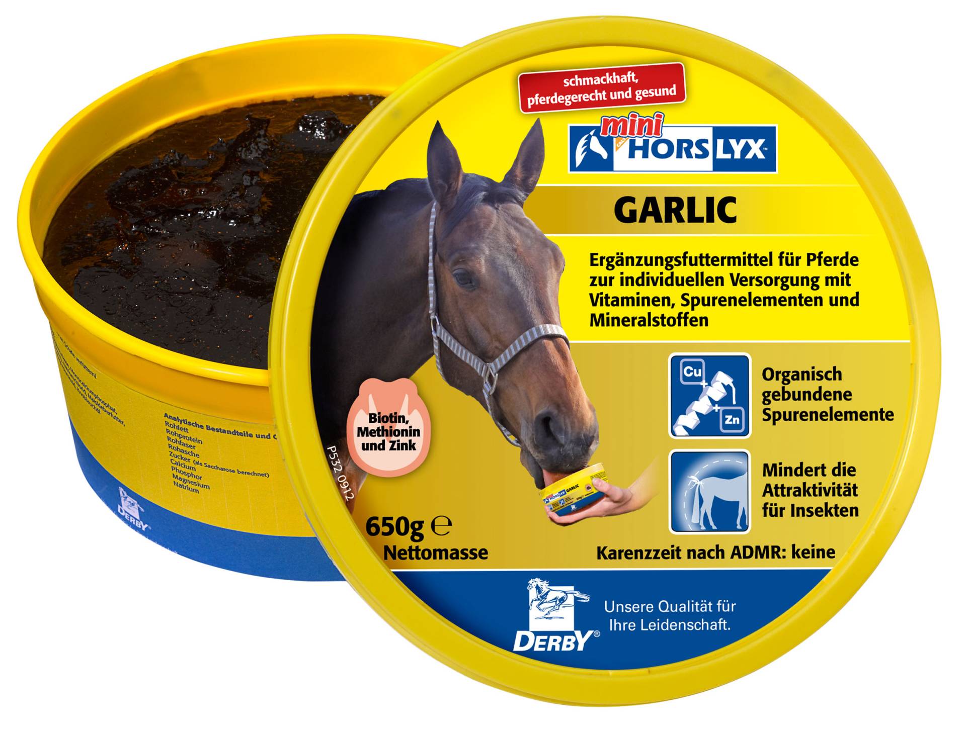 Derby Horslyx Garlic Leckstein 650g Mit organischen Mineralien von Horslyx