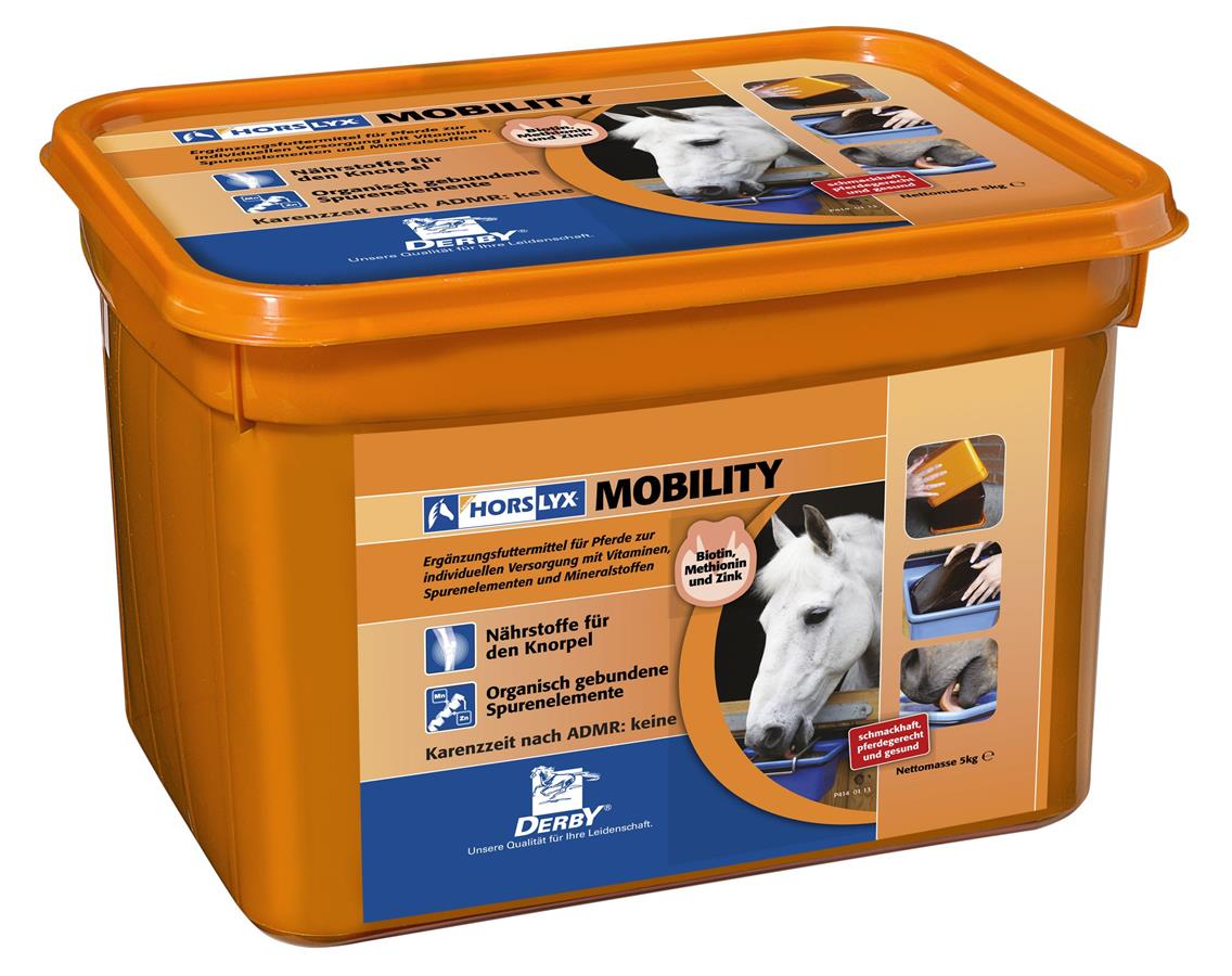 Derby Horslyx Mobility Leckstein 5kg  Unterstützt Bewegungsapparat & Immunsystem von Horslyx