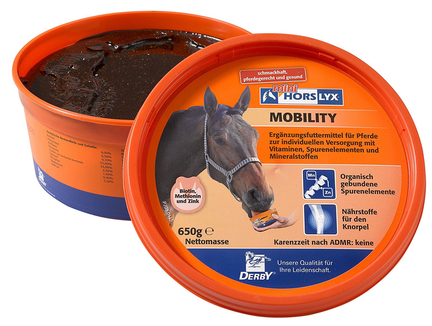 Derby Horslyx Mobility Leckstein 650g Unterstützt Bewegungsapparat & Immunsystem von Horslyx