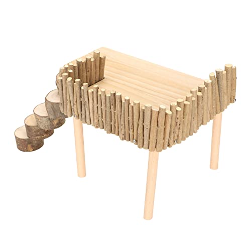 Hamster-Kletterplattform aus Holz, Einfach zu Installierende Multifunktionale Hamster-Plattform-Übung für Goldene Bären von Hosi