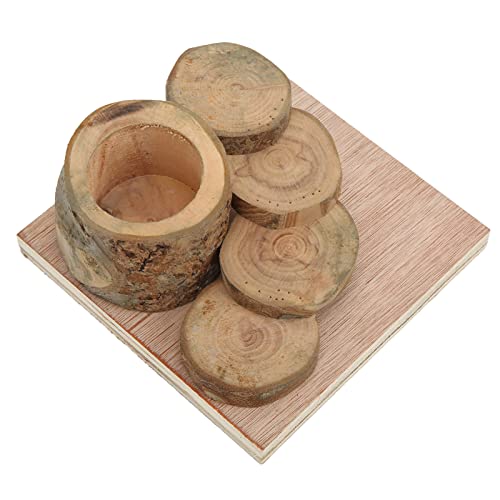 Hamster-Holznapf und Leiter, Hamster-Kletterplattform und Futternapf. Von Natur aus Ungiftig für Kleine Haustiere Hamster-Holznapf und Leiter, Hamster-Kletterplattform und Futternapf. Von Natur aus Ungiftig für Kleine Haustiere von Hosie