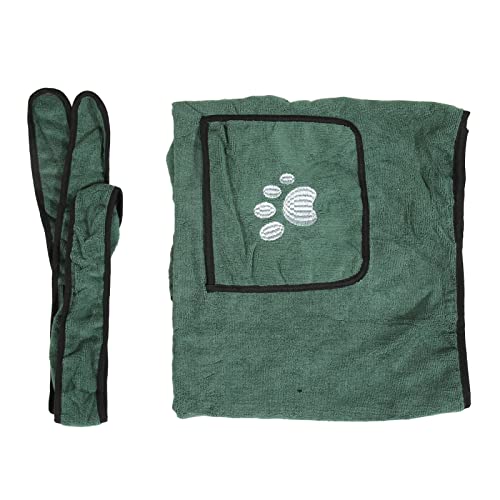 Hosie Hundebademantel-Handtuch, Schnell Trocknender Hundemantel, Super Saugfähig, Leicht zu Tragen, Bequem, Weich, für den Innenbereich (XL) von Hosie