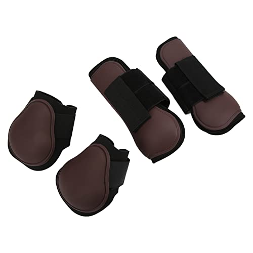 Hosie Pferdebeinstiefel, Stoßfeste PU-Neopren-Pferdesehnenstiefel Zum Reiten, Springen und Wettkampf Hosie Pferdebeinstiefel, Stoßfeste PU-Neopren-Pferdesehnenstiefel Zum Reiten, Springen und Wettkampf von Hosie