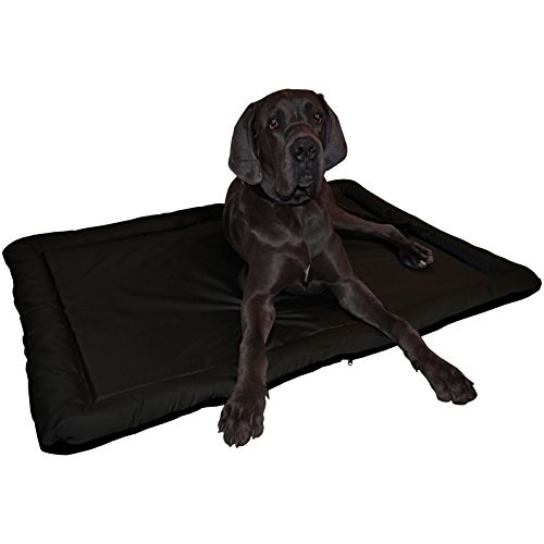 Hossi's Wholesale Wasserfestes In und Outdoor Hundebett Hundematte in schwarz/schwarz - Größe 84x68 cm von Hossi's Wholesale