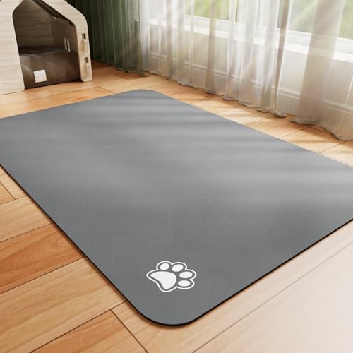 HotLive Futtermatte für Haustiere, dunkelgrau, 40,6 x 61 cm, saugfähige Hundefuttermatte, keine Flecken, Katzennapfmatte für Futter und Wasser, leicht zu reinigende Haustier-Tischsets, schnell HotLive Futtermatte für Haustiere, dunkelgrau, 40,6 x 61 cm, saugfähige Hundefuttermatte, keine Flecken, Katzennapfmatte für Futter und Wasser, leicht zu reinigende Haustier-Tischsets, schnell von HotLive
