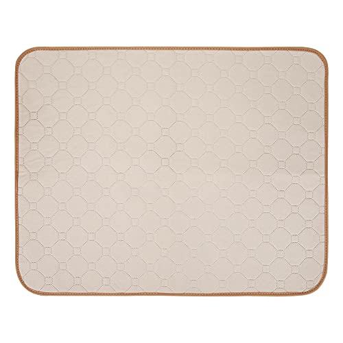 HotYou Waschbare Erziehungsunterlage für Haustiere - 4-Lagen-Design - Lecksicher - Wiederverwendbare Hund Pee Pad rutschfeste &wasserdichte Hunde Unterlagen für Welpen,Beige,140*100 cm von HotYou