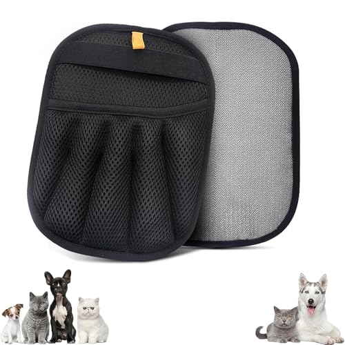 2 Stück Handschuhe gegen Tierhaare, wiederverwendbar – doppelseitiger Handschuh für Katzen & Hunde, zum Aufsammeln von Tierhaaren, Katzenhaar zur Fellpflege und Entfernung von Katzenhaaren auf Möbeln 2 Stück Handschuhe gegen Tierhaare, wiederverwendbar – doppelseitiger Handschuh für Katzen & Hunde, zum Aufsammeln von Tierhaaren, Katzenhaar zur Fellpflege und Entfernung von Katzenhaaren auf Möbeln von Hotcho