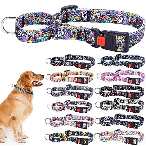 Hotlion Martingalhalsband aus weichem Nylon für kleine Hunde, strapazierfähig, ausgefallenes Welpenhalsband mit Schnellverschluss-Schnalle, verstellbar, für Haustiere, Training, Halloween, Geist, Hotlion Martingalhalsband aus weichem Nylon für kleine Hunde, strapazierfähig, ausgefallenes Welpenhalsband mit Schnellverschluss-Schnalle, verstellbar, für Haustiere, Training, Halloween, Geist, von Hotlion