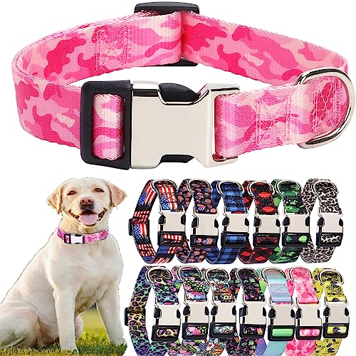 Hundehalsband, Nylon, Tarnmuster, langlebig, verstellbar, niedlich, weich, für große Mädchen, Jungen, Haustiere, Katzen, Kätzchen, Größe M, Rosa Hundehalsband, Nylon, Tarnmuster, langlebig, verstellbar, niedlich, weich, für große Mädchen, Jungen, Haustiere, Katzen, Kätzchen, Größe M, Rosa von Hotlion
