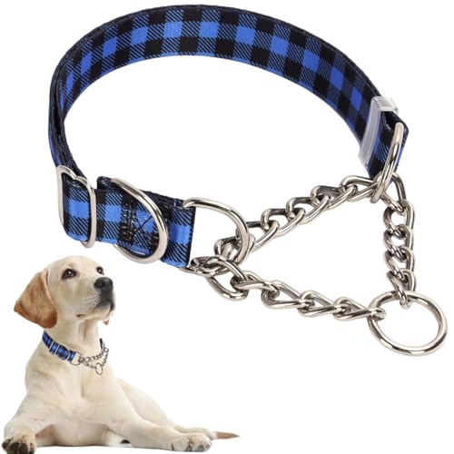 Hundehalsband, robustes Martingal-Halsband für Hunde, kaufest, verstellbar für Training, Spaziergänge mit Edelstahl für mittelgroße und große Hunderassen Hundehalsband, robustes Martingal-Halsband für Hunde, kaufest, verstellbar für Training, Spaziergänge mit Edelstahl für mittelgroße und große Hunderassen von Hotlion