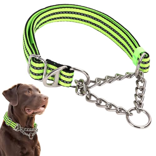 Martingale-Halsband für Hunde, reflektierendes Nylon, verstellbar, strapazierfähig, Martingal-Halsband für das Training von mittelgroßen und großen Rassen Martingale-Halsband für Hunde, reflektierendes Nylon, verstellbar, strapazierfähig, Martingal-Halsband für das Training von mittelgroßen und großen Rassen von Hotlion
