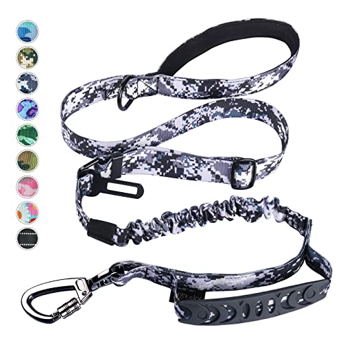 Hotsky Robuste Hundeleine, taktische elastische Hundeleine mit Auto-Sicherheitsgurt und doppeltem Griff für kleine Hunde, verstellbare Gurte von 1,2 m und 1,8 m Hotsky Robuste Hundeleine, taktische elastische Hundeleine mit Auto-Sicherheitsgurt und doppeltem Griff für kleine Hunde, verstellbare Gurte von 1,2 m und 1,8 m von Hotsky