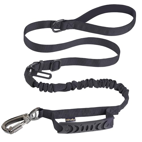 Hotsky Taktische Hundeleine, strapazierfähig, für mittelgroße und große Hunde, 1,2 - 1,8 m, starkes Bungee-Gewebe, stoßdämpfende Hundeleine, gepolstert, Doppelgriff, Militär-Hundeleine mit Hotsky Taktische Hundeleine, strapazierfähig, für mittelgroße und große Hunde, 1,2 - 1,8 m, starkes Bungee-Gewebe, stoßdämpfende Hundeleine, gepolstert, Doppelgriff, Militär-Hundeleine mit von Hotsky
