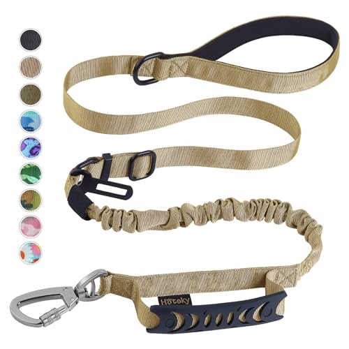 Hotsky Taktische Hundeleine, strapazierfähig für kleine Hunde, 1,2 - 1,8 m, starkes Bungee, stoßdämpfende Hundeleine, gepolstert, Doppelgriff, Militär-Hundeleine mit Auto-Sicherheitsgurt für Training, Hotsky Taktische Hundeleine, strapazierfähig für kleine Hunde, 1,2 - 1,8 m, starkes Bungee, stoßdämpfende Hundeleine, gepolstert, Doppelgriff, Militär-Hundeleine mit Auto-Sicherheitsgurt für Training, von Hotsky