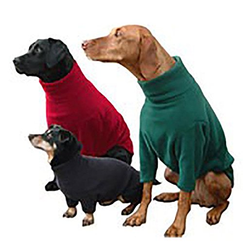 Hotterdog Fleecepullover für Hunde, Gr. M, Schwarz von Hotterdog