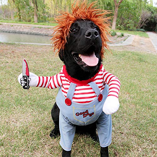 Hotumn Hundekostüm für Halloween, Katze, Cosplay, Partyanzug, lustiges Hundekostüm, kleine bis große Hunde (L) von Hotumn