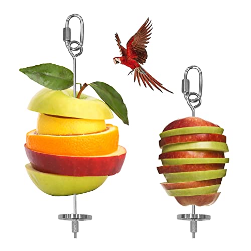 Houdao 2 Stück Edelstahl Wellensittich Futterspieß Vögel Papageien Spieß Fruchthalter Hängende Edelstahl Vogel Lebensmittelhalter für Wellensittiche Sittiche Nymphensittiche Kanarische Houdao 2 Stück Edelstahl Wellensittich Futterspieß Vögel Papageien Spieß Fruchthalter Hängende Edelstahl Vogel Lebensmittelhalter für Wellensittiche Sittiche Nymphensittiche Kanarische von Houdao
