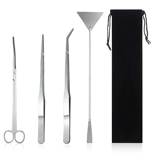 Houdao 4 in 1 Aquascaping Set,Aquarium Schere Edelstahl Aquarium Pinzette Lang mit Aufbewahrungstasche für Wasserpflanzen Trimmen Aquascaping-Reinigungs und Fisch-Starter-Kit Houdao 4 in 1 Aquascaping Set,Aquarium Schere Edelstahl Aquarium Pinzette Lang mit Aufbewahrungstasche für Wasserpflanzen Trimmen Aquascaping-Reinigungs und Fisch-Starter-Kit von Houdao