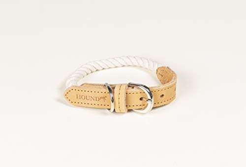 Hound Hundehalsband, geflochten, verstellbar, mit Metallschnalle und D-Ring-Akzenten, Größe S, 60 g Hound Hundehalsband, geflochten, verstellbar, mit Metallschnalle und D-Ring-Akzenten, Größe S, 60 g von Hound