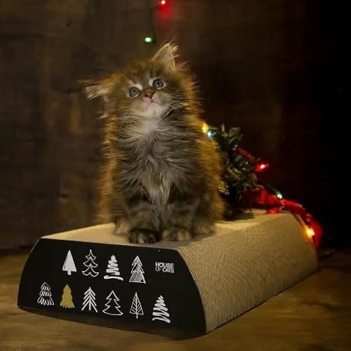 House of Cats - Kratzbaum für Katzen - Katzenkratzbaum - Katzenkratzbaum für Spiel und Entspannung der Katze - langlebige und robuste Materialien - Erholung für Katze - Flat - Weihnachten1-25x42x9cm House of Cats - Kratzbaum für Katzen - Katzenkratzbaum - Katzenkratzbaum für Spiel und Entspannung der Katze - langlebige und robuste Materialien - Erholung für Katze - Flat - Weihnachten1-25x42x9cm von House of Cats