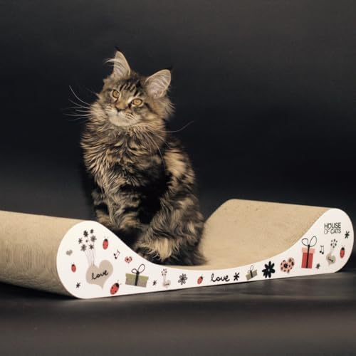 House of Cats - Kratzbaum für Katzen - Katzenkratzbaum - Katzenkratzbaum für Spiel und Entspannung der Katze - langlebige und robuste Materialien - Erholung für Katze - Sofa - Geschenke - 68x27x12cm House of Cats - Kratzbaum für Katzen - Katzenkratzbaum - Katzenkratzbaum für Spiel und Entspannung der Katze - langlebige und robuste Materialien - Erholung für Katze - Sofa - Geschenke - 68x27x12cm von House of Cats