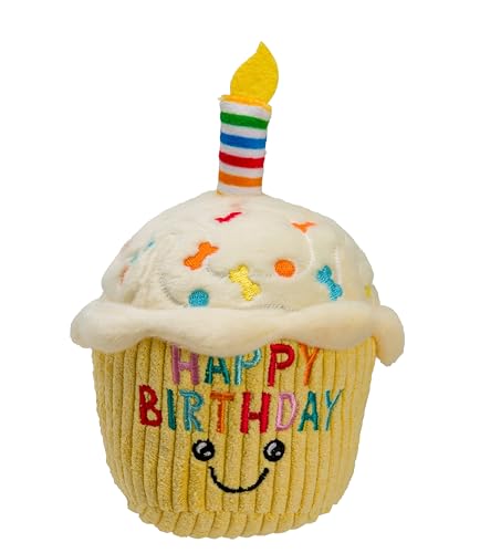 House of Paws Cupcake Geburtstag Hundespielzeug - Plüschtier mit Quietscher und Kerze House of Paws Cupcake Geburtstag Hundespielzeug - Plüschtier mit Quietscher und Kerze von House of Paws