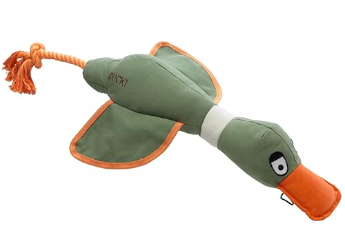 House of Paws Duck Canvas Thrower Hundespielzeug, Ente aus Leinen, Kaki House of Paws Duck Canvas Thrower Hundespielzeug, Ente aus Leinen, Kaki von House of Paws