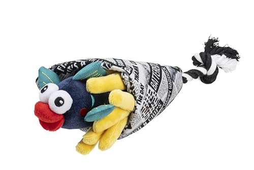 House of Paws Fish and Chips Hundespielzeug Seil - Plüschtier mit animierten Funktionen und Seil House of Paws Fish and Chips Hundespielzeug Seil - Plüschtier mit animierten Funktionen und Seil von House of Paws