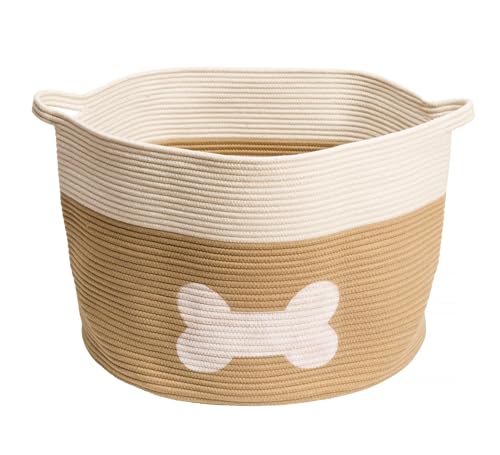 House of Paws Großer Aufbewahrungskorb aus Seil - 42 x 42 x 30 cm von House of Paws