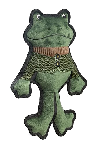 House of Paws Grüner Tweed Frosch Hundespielzeug - Plüsch mit gemischten Texturen und Quietscher House of Paws Grüner Tweed Frosch Hundespielzeug - Plüsch mit gemischten Texturen und Quietscher von House of Paws
