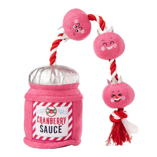 House of Paws Hundespielzeug mit Cranberry-Sauce, Weihnachtsmotiv von House of Paws