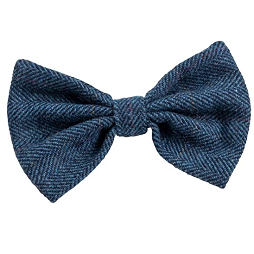 House of Paws Tweed Fliege Navy One Size von House of Paws