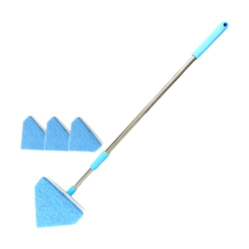Aquarium-Reinigungsbürste mit Teleskopgriff, 55–95 cm, Metallstab, Schwammkopf, Aquarium-Reinigungswerkzeug, Dreieck, 3 Köpfe Aquarium-Reinigungsbürste mit Teleskopgriff, 55–95 cm, Metallstab, Schwammkopf, Aquarium-Reinigungswerkzeug, Dreieck, 3 Köpfe von HouseVibe