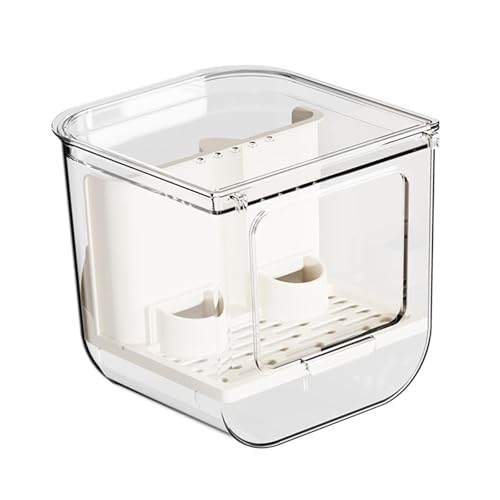 Automatischer Futterspender für Vögel, 700 g, große Kapazität, Futterspender für kleine Vögel, Nymphensittiche, Papageienkäfig, montierter Behälter von HouseVibe