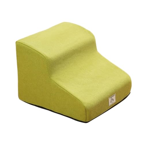 Haustiertreppe mit rutschfester Unterseite und abnehmbarem, waschbarem Bezug, für kleine Hunde und ältere Haustiere, 40 x 40 x 30 cm, Gelb Haustiertreppe mit rutschfester Unterseite und abnehmbarem, waschbarem Bezug, für kleine Hunde und ältere Haustiere, 40 x 40 x 30 cm, Gelb von HouseVibe