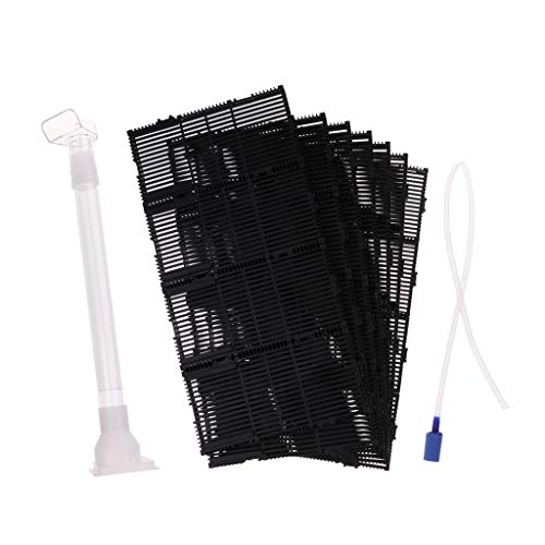 HouseVibe 28P Unterkies-Filtersystem für Aquarium, dekoratives Kunststoffzubehör mit Röhren, 27,9 x 14,9 x 1,1 cm, wie beschrieben RS-28P von HouseVibe