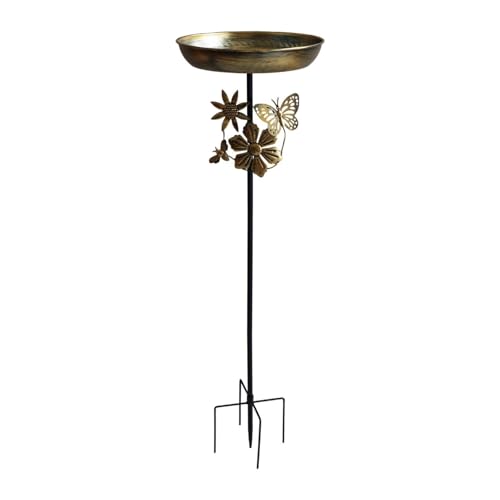 HouseVibe Freistehende Vogeltränke, Gartendekoration, Vogelfutterstation, für den Außenbereich, Hinterhof, Wildtiere, Geschenke, Terrasse, Zaun, Landschaft, dekorative Vogeltränke von HouseVibe