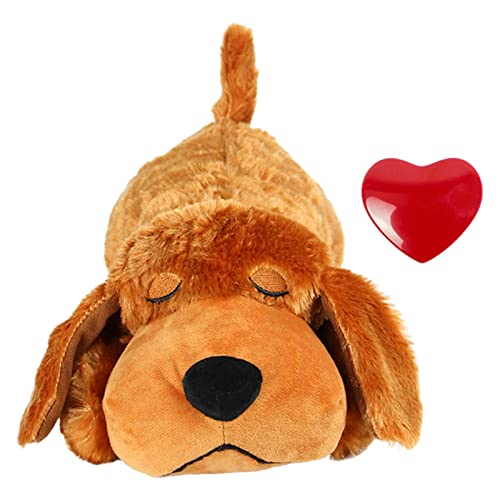 HouseVibe Hund Angst Relief Plüschtier mit simuliertem Herzschlag Braun Inklusive Herzschlag Zubehör für Schlaf und Komfort HouseVibe Hund Angst Relief Plüschtier mit simuliertem Herzschlag Braun Inklusive Herzschlag Zubehör für Schlaf und Komfort von HouseVibe