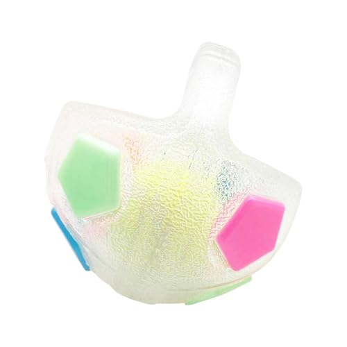 HouseVibe Hunde-Fußball mit Quietscher, interaktives Haustierspielzeug zum Spielen im Freien, 13 cm, transparent HouseVibe Hunde-Fußball mit Quietscher, interaktives Haustierspielzeug zum Spielen im Freien, 13 cm, transparent von HouseVibe