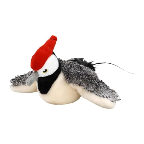 HouseVibe Interaktives Katzenspielzeug mit quietschendem Geräusch, realistische Wackelente, bewegungsaktiviertes Springspielzeug für Innenkatzen, Hunde, Haustiere, Übung, Vogel von HouseVibe