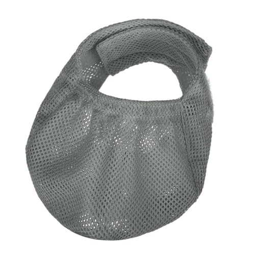 HouseVibe Katzenaugenmaske, Anti-Bissschutz, Anti-Anruf, Anti-Autokrankheit, atmungsaktives Polyester, Haustier-Gesichtsmaske für Fellpflege, Baden, Reisen, S und Grau von HouseVibe