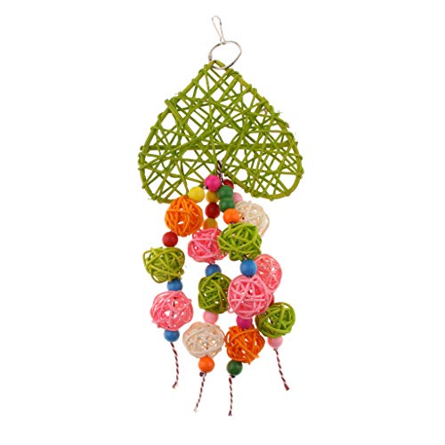 HouseVibe Kauspielzeug für Papageien, bunt, Rattan-Ball, Spielzeug für graue, afrikanische Nymphensit HouseVibe Kauspielzeug für Papageien, bunt, Rattan-Ball, Spielzeug für graue, afrikanische Nymphensit von HouseVibe