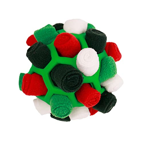 HouseVibe Schnüffelball für Haustiere, Futtersuche, Instinkt, Hunde-Puzzle, langsamer Futterball, Leckerli-Spender, interaktives Anreicherungsspielzeug für kleine, mittelgroße Welpen, Weihnachtsgrün HouseVibe Schnüffelball für Haustiere, Futtersuche, Instinkt, Hunde-Puzzle, langsamer Futterball, Leckerli-Spender, interaktives Anreicherungsspielzeug für kleine, mittelgroße Welpen, Weihnachtsgrün von HouseVibe