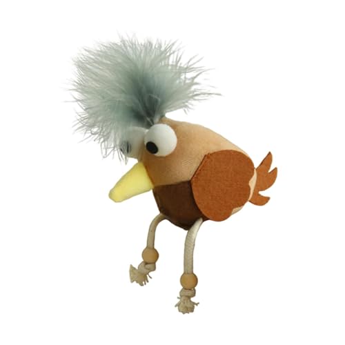 HouseVibe Simuliertes Zwitscher-Vogel-Katzenspielzeug mit Quietschgeräusch, interaktives Haustierspielzeug für Indoor-Katzen, Wurfkätzchen, Übungsspielzeug zum Selbstspiel, mehrfarbig von HouseVibe