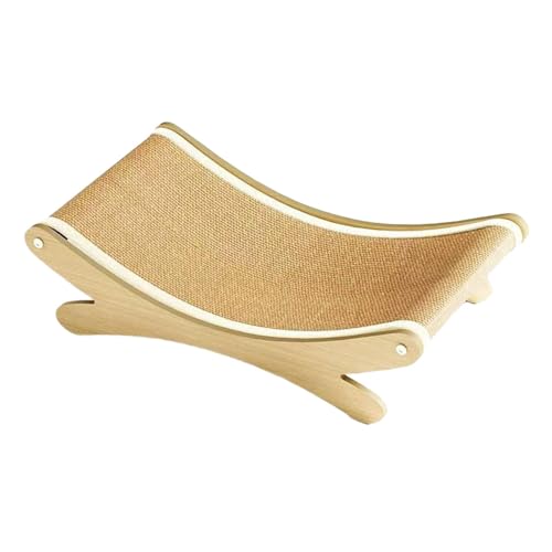 HouseVibe Sisal-Kratzbett, Kratzbrett, Lounge für Kätzchen, große Katzen, stabiler Holzrahmen, Möbelschutz, Kratzkissen, 50 x 30 x 13 cm von HouseVibe