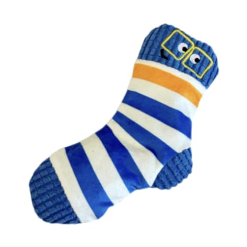 HouseVibe Stoffsocken für kleine, mittelgroße und große Hunde, Beiß-Cartoon, lustig, quietschend, Plüschtier, für Haustiere, unterhaltsam, Blau HouseVibe Stoffsocken für kleine, mittelgroße und große Hunde, Beiß-Cartoon, lustig, quietschend, Plüschtier, für Haustiere, unterhaltsam, Blau von HouseVibe